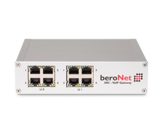 BeroNet BNSBC-M 16Ch. Modular VoIP Session Border Controller (SBC), 2 Slots for Modules, Dual NIC, 2 Sessions Free, Max 8 Concurrent Sessions